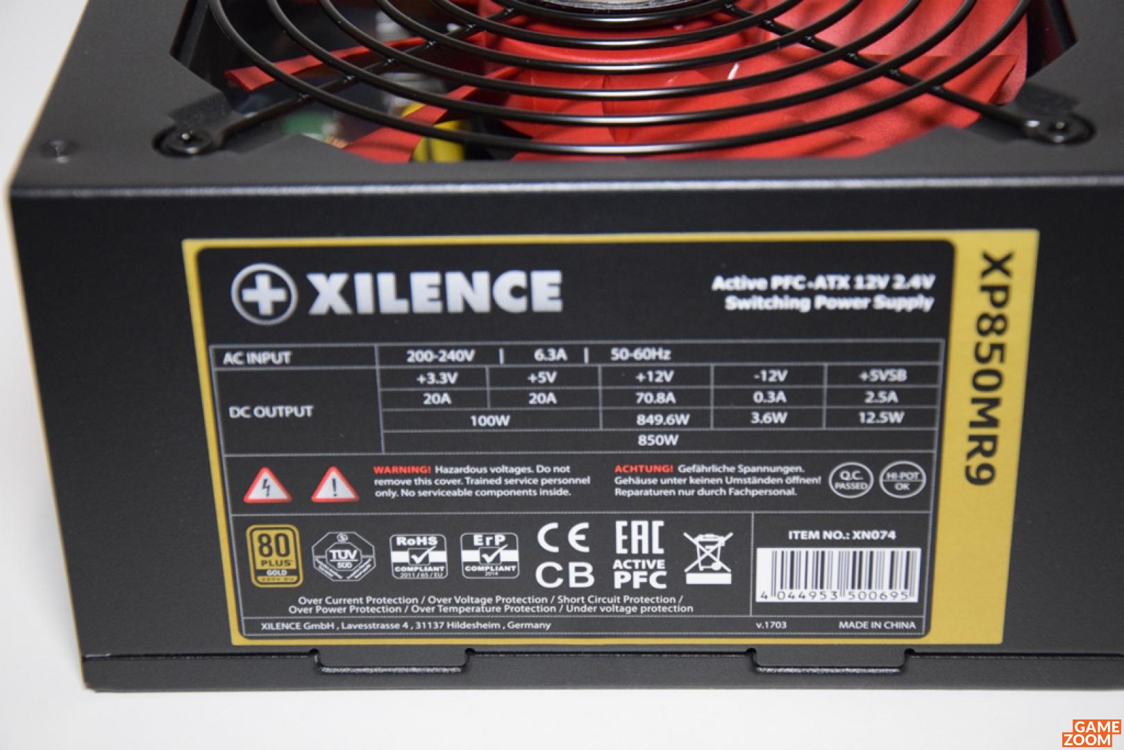 Gamezoom - Xilence Performance X Modular 850W - Test/Review (Update)